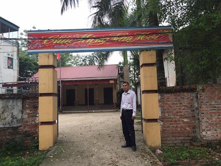 Thửa đất mà Ủy ban nhân dân xã Hương Nộn ra thông báo thu hồi của ông Dương Văn Giáp